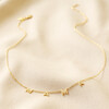 Lisa Angel Mama Charm Necklace in Gold