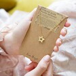 Rainbow Crystal Edge Star Pendant Necklace in Packaging