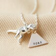 Lisa Angel Ladies' Personalised Silver T-Rex Necklace