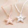 Lisa Angel Personalised Initial Crystal Star Necklace