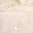 Personalised Mismatched Heart Outline Necklace Length