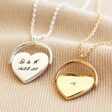 Lisa Angel Personalised Spinning Heart Pendant Necklace