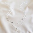 Silver Double Layer Star Necklace