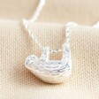 Lisa Angel Cute Sloth Pendant Necklace in Silver