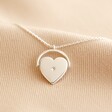 Lisa Angel Spinning Heart Pendant Necklace In Silver