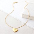 Full Length of Tala Lani Gold Sterling Silver Crystal Heart Locket Necklace