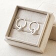 Gift Box and Tala Lani Sterling Silver Interlocking Hoop Stud Earrings