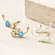Tala Lani Gold and Sterling Silver Opal Constellation Earrings