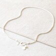 Full Length of Tala Lani Sterling Silver Pearl and Ring Charm Necklace
