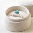 Tala Lani Sterling Silver Turquoise Stone Ring in Packaging