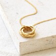 Tala Lani Gold Sterling Silver Baroque Russian Ring Necklace
