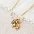 Tala Lani Gold Sterling Silver Star and Moon Blue Opal Necklace	Tala Lani Gold Sterling Silver Star and Moon Blue Opal Necklace	