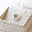 Tala Lani Sterling Silver Baroque Russian Ring Necklace in Packaging