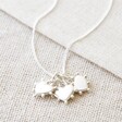 Tala Lani Sterling Silver Baroque Triple Heart Necklace