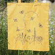 'Help Save The Bees' Bee Tote Bag Close Up