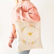 Shop Small Recycled Cotton Tote Bag with Model
