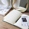 Blank Pages Inside Personalised Fabric Notebook