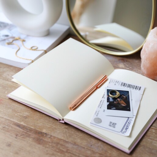 Inside of Personalised Fabric Notebook