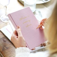 Personalised Fabric Wedding Planner Notebook