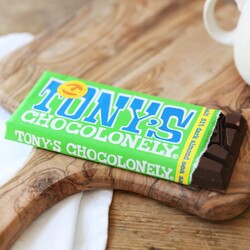Tony's Chocolonely Dark Chocolate Almond and Sea Salt Bar