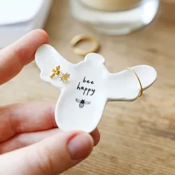 Small Bee Happy Ring Dish