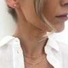 Lisa Angel Ladies' Sterling Silver Crystal Stud Earrings on Model