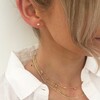 Lisa Angel Ladies' Small Sterling Silver Crystal Stud Earrings