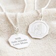 Lisa Angel Engraved Personalised Sterling Silver Hexagonal St Christopher Pendant Necklace