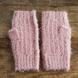 Lisa Angel Ladies' Fluffy Soft Knit Hand Warmers in Pink