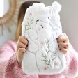 Model Holding House of Disaster Polar Bear and Baby Hot Water Bottle