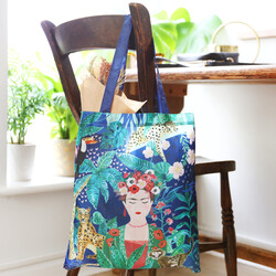 House of Disaster Recycled Frida Kahlo Shopper Tote