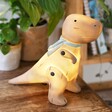 Lit Up House of Disaster Wood Effect T-Rex LED Night Light