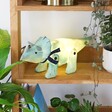 Kids House of Disaster Wood Effect Triceratops LED Night Light