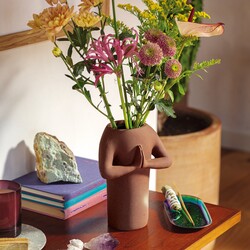 Ceramic Namaste Body Vase, H20cm