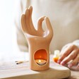 Meditation Hand Oil Burner with Tea Light