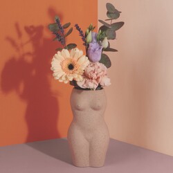 Ceramic Small Body Vase, H19cm