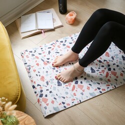 White Terrazzo Yoga Mat