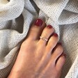 Lisa Angel Women's Sterling Silver Dolphin Toe Ring on Model
