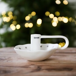 East of India Porcelain Dream Candle Holder