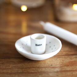 East of India Porcelain Home Candle Holder