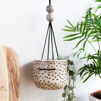 East of India Spotty Hanging Planter