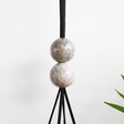 East of India Small Grey Spotty Hanging Planter