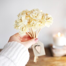 East of India Wooden Flower Posy