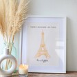 A3 Eiffel Tower Paris Print