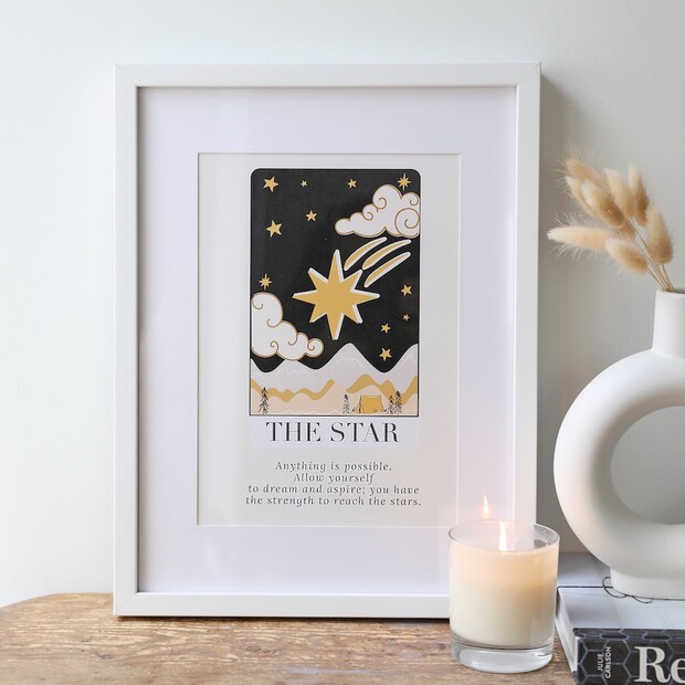 A4 The Star Tarot Card Print A4 The Star Tarot Card Print