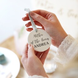 Personalised Wedding Circle Hanging Decoration