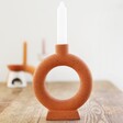 Terracotta Round Candlestick Holder