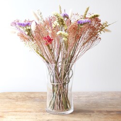 Born in Sweden Glass Vase with Stainless Steel Sphere, H22cm