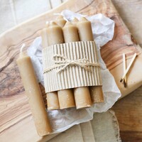 Set of 7 Ochre Candles