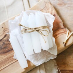 Set of 7 White Candles